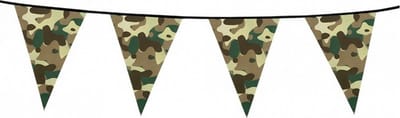 vlaggenlijn Camouflage 6 meter polyetheen groen