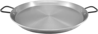 Paella Pan - Steel Pan - Buiten Koken - Geschikt voor Alle Vuren - 40cm - Zilver