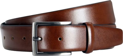 LINDENMANN leren heren riem - donkerbruin