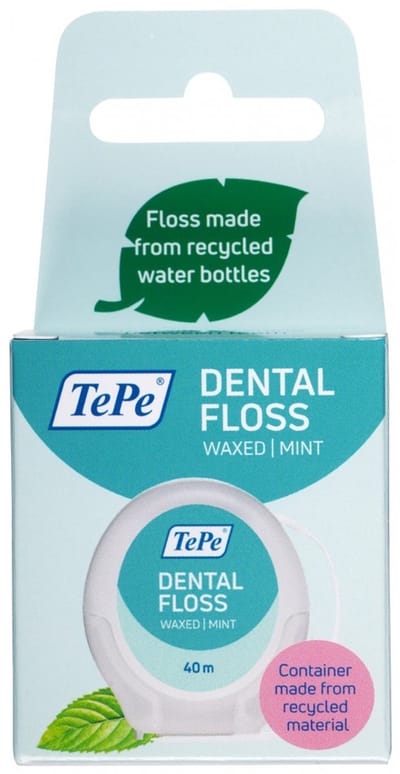 TePe Dental Floss - PFAS-vrij flossdraad met avocado-olie en frisse mint-smaak - 40 meter