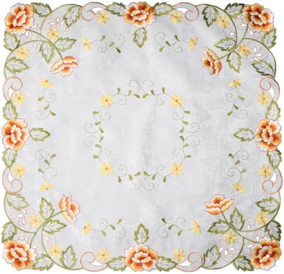 Dailygoods- Kanten Kleedje - Vierkant 60 x 60 cm - Tafelloper - Tafeltopper - Duurzaam - Lichtgewicht Stof - Prachtige Print - Tafelkleed