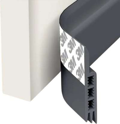 Nivard Tochtstrip - Tochthond - Windstopper - Deurborstel - Tochtband - Tochtstopper - Tochtkussen - Kussen Voor Deur - Draft Stopper - Grijs