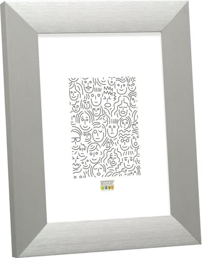 Deknudt Frames fotolijst S023D1 - zilver - breed aluminium - 10x15 cm