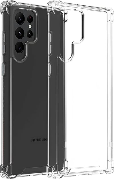 Schokbestendig Hoesje - Crystal Clear Back Cover Geschikt voor: Samsung Galaxy S24 Ultra | Transparante achterkant PC & TPU Bumper