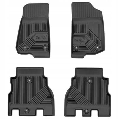 Frogum No.77 Automat / Vloermat - 3D Pasvorm - Geschikt voor Jeep Wrangler JL vanaf 2017 (4-deurs) - TPE Rubber - 4-delig - Hoge Rand 4cm - Zwart