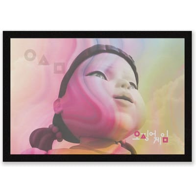 Squid Game Giant Doll Entrance Mat