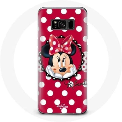 Coque pour Samsung Galaxy S8 plus Minnie Mouse Dessin animé Rouge