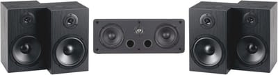 5.0 Surround Speaker Set - Satellite Hi-Fi Boxes for 5-Channel Home Theatre and Music - 2-Way Full Range Boxes in Black