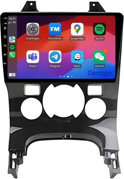 CarPlay autoradio geschikt voor Peugeot 3008 (2009 t/m 2016) | 9 inch | Android 13 | Draadloos Apple CarPlay & Android Auto | 2GB + 32GB | QuadCore processor | Denago DNG-A126 | 2025 model | 2009 2010 2011 2012 2013 2014 2015 2016 | Bluetooth & Wifi