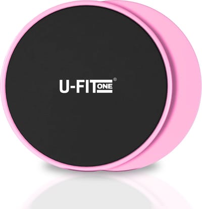 U Fit One Sliders Fitness - Core sliders - Sliding Pads - Sliding Discs - Core Trainer - Ab Trainer - Slide Pads - Core sliders - Buikspier - Thuis Sporten - Roze