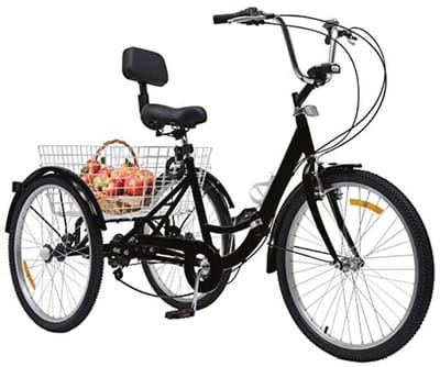 24 inch driewieler met 7 versnellingen en opbergmogelijkheden