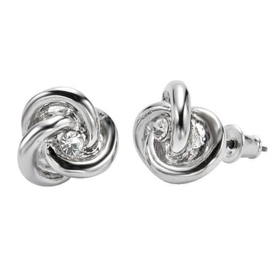 Behave - Oorknoppen zilverkleur minimalistisch stijlvol 1 cm