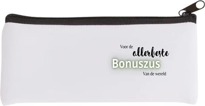 Akyol - voor de allerbeste bonuszus van de wereld Etui - Zus - de beste bonuszus - verjaardagscadeau - verjaardag - cadeau - cadeautje voor zus - zus artikelen - kado - geschenk - gift - 20 bij 9 cm