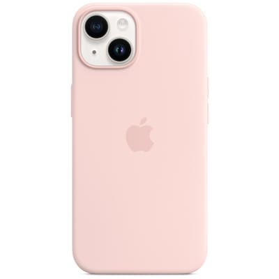 Silicone Backcover MagSafe voor de Apple iPhone 14 - Chalk Pink