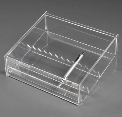 Plexi pennen display - 12 stuks