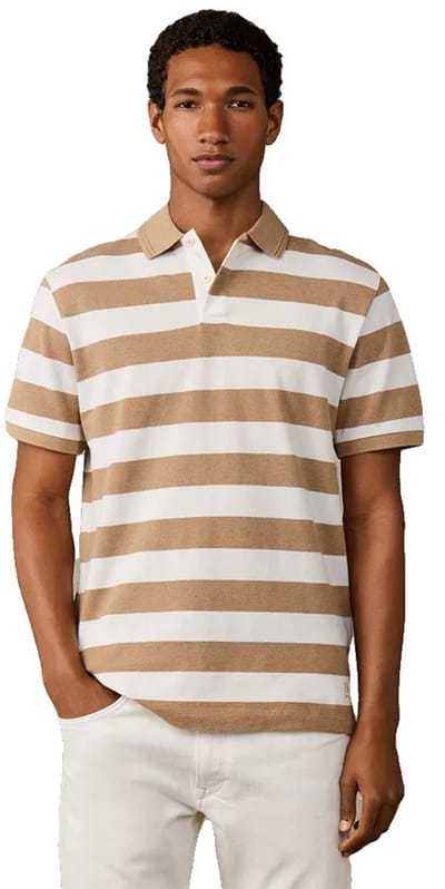 Hackett Hm5600186 Korte Mouw Poloshirt Beige,Bruin L Man
