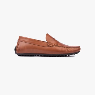 Omnio bjorn loafers heren tan leer