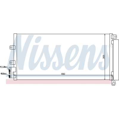 Condensator, airconditioning NISSENS 940023