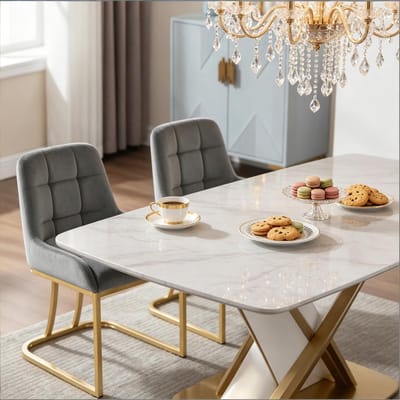 Eetkamerstoel - Onbekend - Gepolsterde multifunctionele stoel 2 stuks - woonkamer, keuken, kantoor, wachtkamer - Onbekend - Onbekend