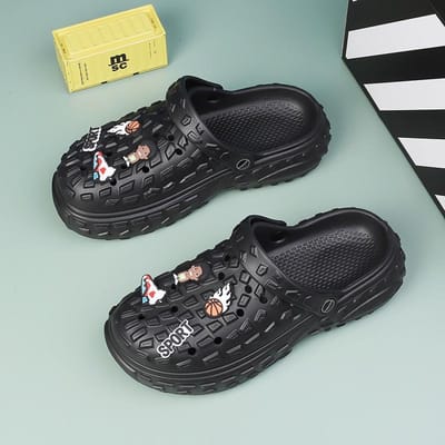 Platte Sandalen Herenschoenen 2024 Slippers Heren Tuin Platform Sandalen Man Zomersandalen Mannelijke Sneakers Buiten Teenslippers Huis Klompen 44-45