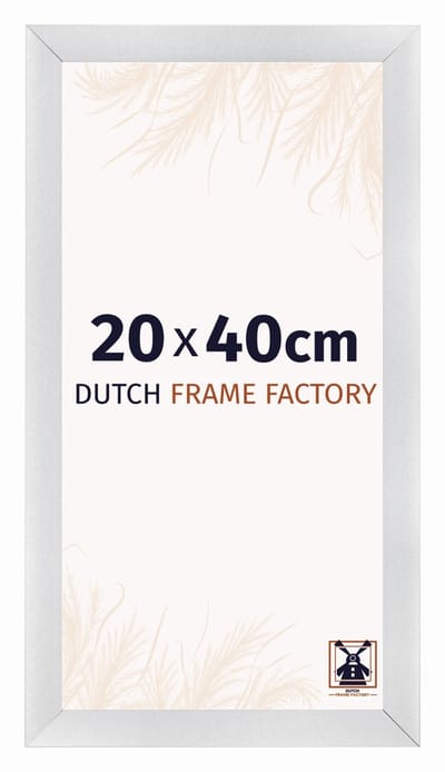 Fotolijst 20x40 cm - MDF - Zilver Mat - Praag