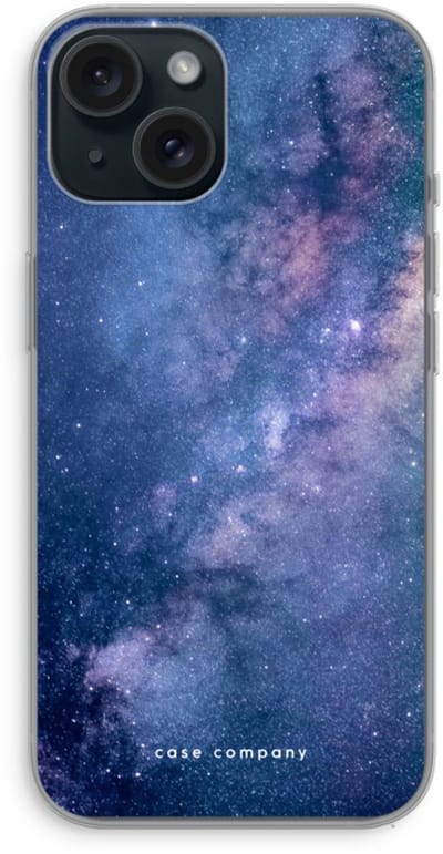 Case Company® - Hoesje geschikt voor iPhone 15 hoesje - Nebula - Soft Cover Telefoonhoesje - Bescherming aan alle Kanten en Schermrand