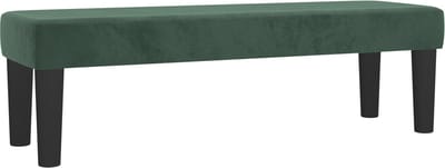 vidaXL - | - Bank - | - Donkergroen - 100 - x - 30 - x - 30 - cm - Fluweel