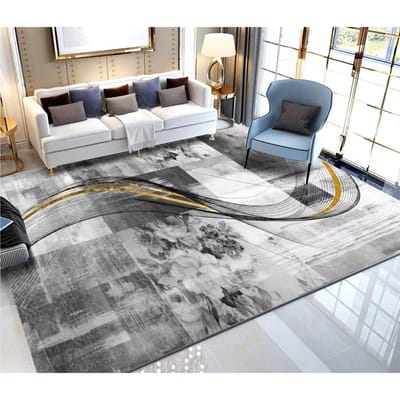 Tapis Scandinaves dans le Salon Tapis Style Abstrait Moderne Décoration de Pièce Maison Grande Taille Tapis de Sol pour Chambre à Coucher Anti-humidité IG 60*90cm