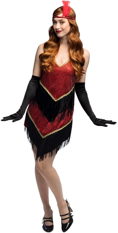 Boland - Kostuum Flapper Evelyn (40/42) - Volwassenen - Burlesque - 20s - Charleston - Gatsby - jaren 20 - Carnaval - Themafeest