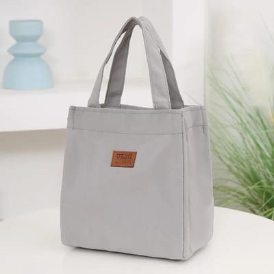 Lunchtas met grote capaciteit met aluminiumfolie isolatie voor werk, eenvoudige en praktische tas met handvat aan de bovenkant, geïsoleerde lunchtas, picknick