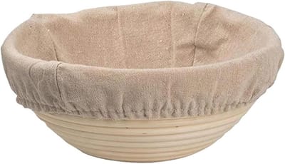 Broodmand Rattan - Rijsmand deeg - Brood bakken - Verwijderd vocht - 18 x 9 cm - Naturel