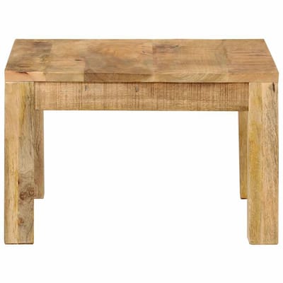 vidaXL - Salontafel - 55x55x35 - cm - massief - mangohout