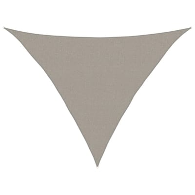 vidaXL - Zonnezeil - 160 - g/m² - driehoekig - 2,5x2,5x3,5 - m - HDPE - lichtgrijs