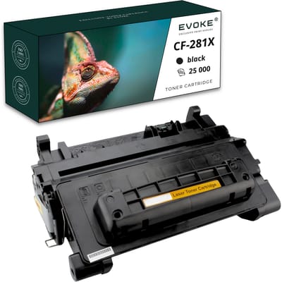 Evoke Compatibele Toner voor Hp Cf281X Cf-281X Zwart 25000 Pagina's 604Dn M604N M605Dn M605N M605X M606Dn