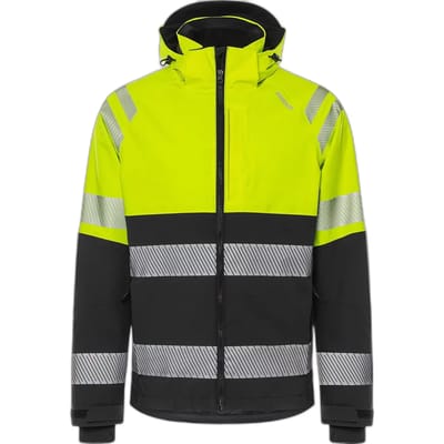 Fristads Hogezichtbaarheids stretch shelljack klasse 2 4690 GLS - Hi-Vis geel/zwart - XS