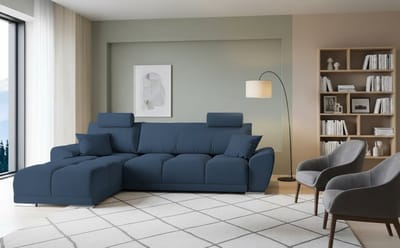 Bed 289x189 cm – Met Opbergruimte – Blauw – Medahomestore