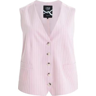 Dunjacket met fijne streepjes op maat voor dames Mat Fashion