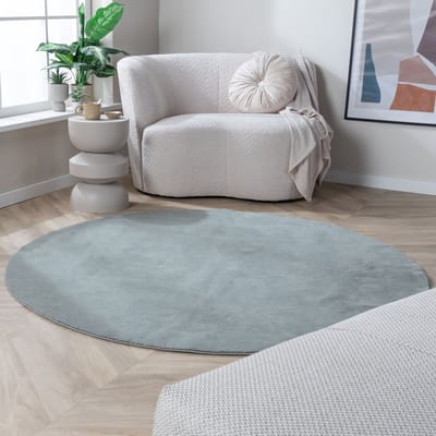 NATURL. Rond wasbaar vloerkleed - Vivid Groen - Ø 80cm