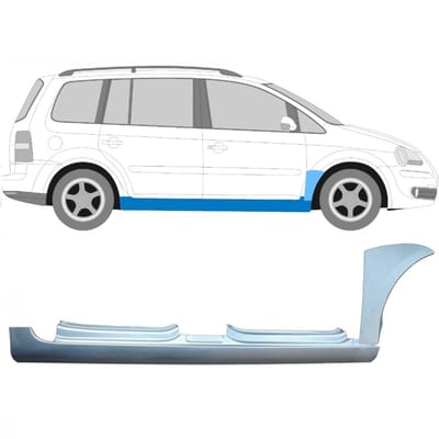 Volledige dorpel + reparatiepaneel voorste spatbord voor Volkswagen Touran 03-10