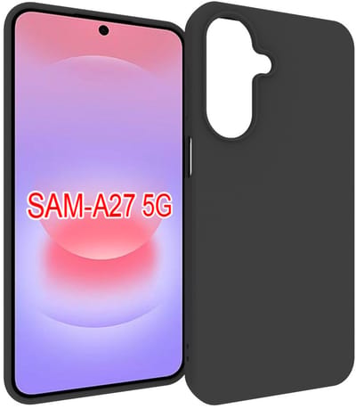 MobyDefend Hoesje - Geschikt voor Samsung Galaxy A27 - TPU Backcover - Mat Zwart