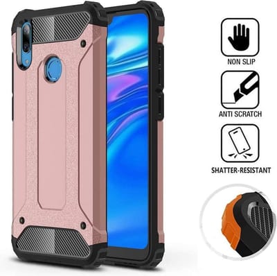Armor Hybrid Geschikt voor: Samsung Galaxy S10 Lite 2020 Hoesje - Rose goud