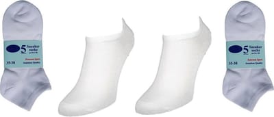 Naft Witte Sneaker Sokken 10 Paar Maat 35-38