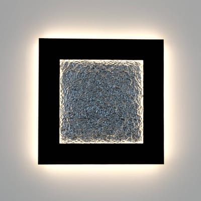 Holländer Plenilunio Eclipse LED wandlamp, bruin/zilverkleurig, 80 cm