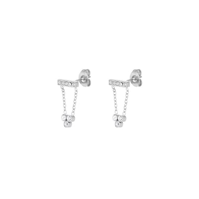 Fancy Fair Oorbellen | Stainless Steel (Verkleurt niet) | Zilver | Nikkelvrij | Yehwang | Cadeau | Kerst | Beste Cadeau Voor Haar