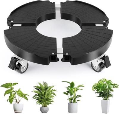 Plant Roller 35 - 48 cm met 360° Draaibare Wielen - Geschikt voor Planten tot 150 kg