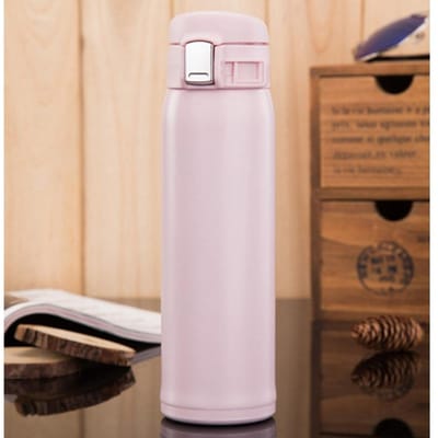 304 Vacuüm Roestvrij Staal Vacuümfles Drukdeksel Studenten Thermos Reclame Cadeau Waterbeker 500ml