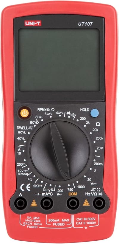 Digitale Multimeter - Meetinstrument Elektronica - Elektrische Metingen - Temperatuur Weerstand Test - 18 x 8.5 x 3.5 cm