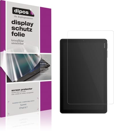 dipos – 2x Beschermfolie geschikt voor Sunmi CPad 8.7 | Krasbestendige & heldere Screenprotector Ultra-Thin