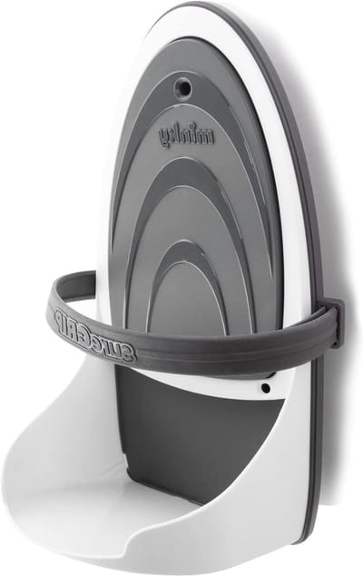 Strijkijzer Houder - Stoomstrijkijzer Opberger - Veilig Opbergen - Compact Ruimtebesparend - 30.6 cm - Grijs