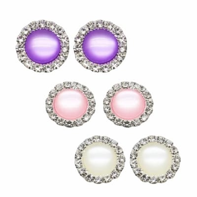 clip oorbellen-Paars- hout- lange- Febe- geen gaatje-Charme Bijoux